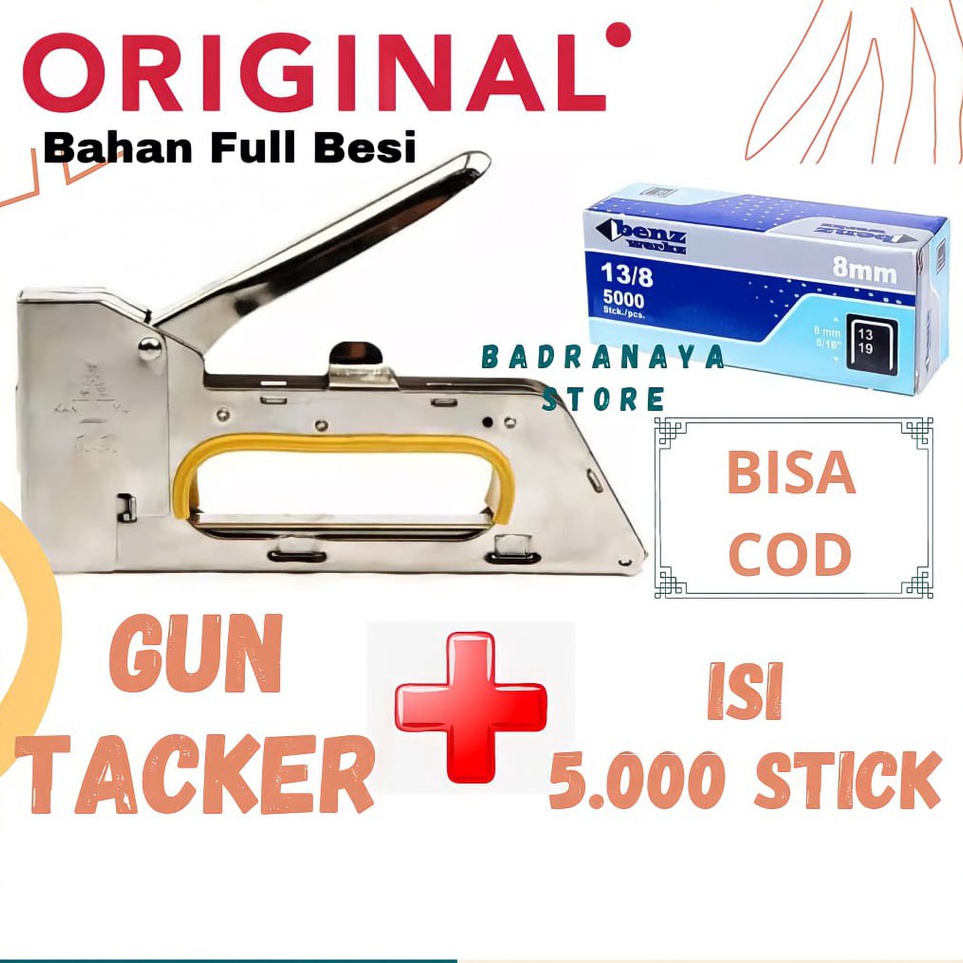 

[KODE WPRBM] Stapler Tembak Dan Isinya yang cocok Guntacker dan isi guntacker yang cocok Steples + ISI Guntacker