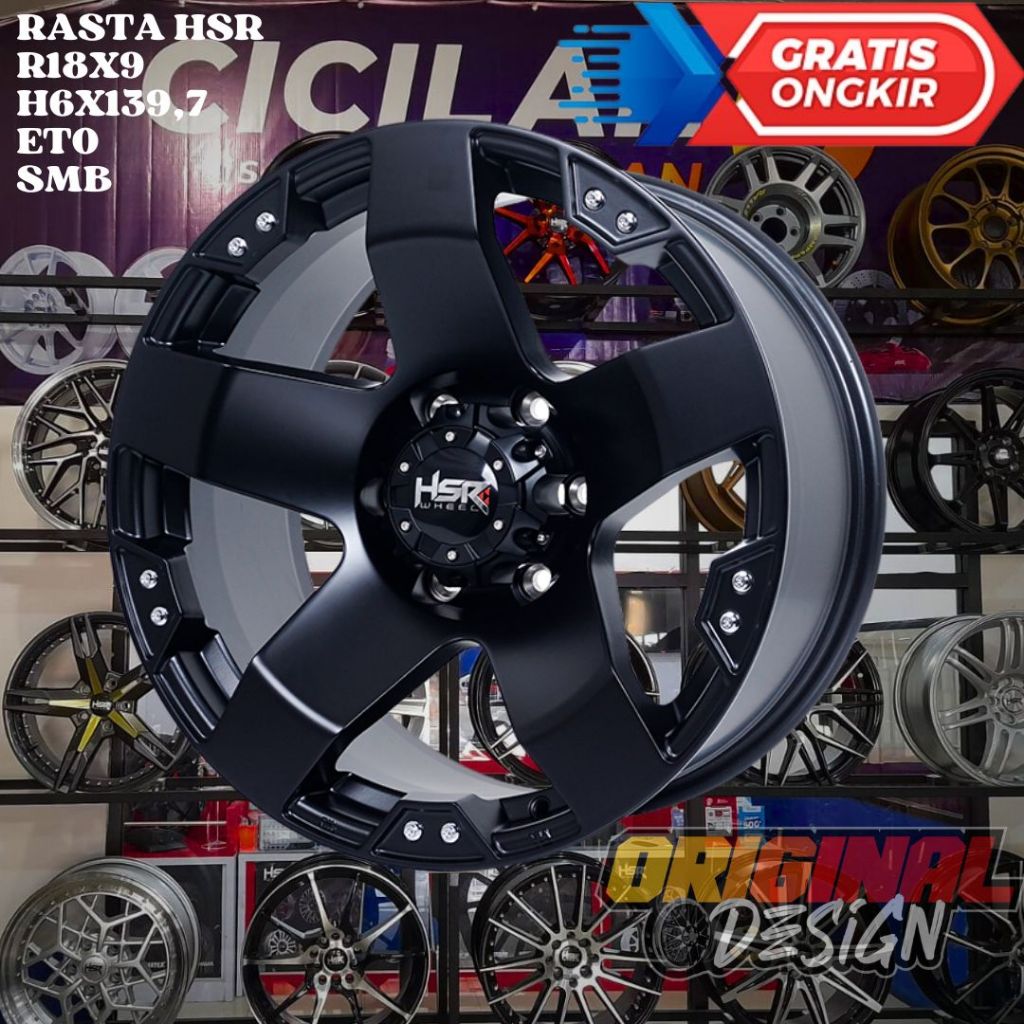 Velg Mobil PRADO , LAND CRUISER , DMAX , RANGER , HSR RASTA RING 18 R18