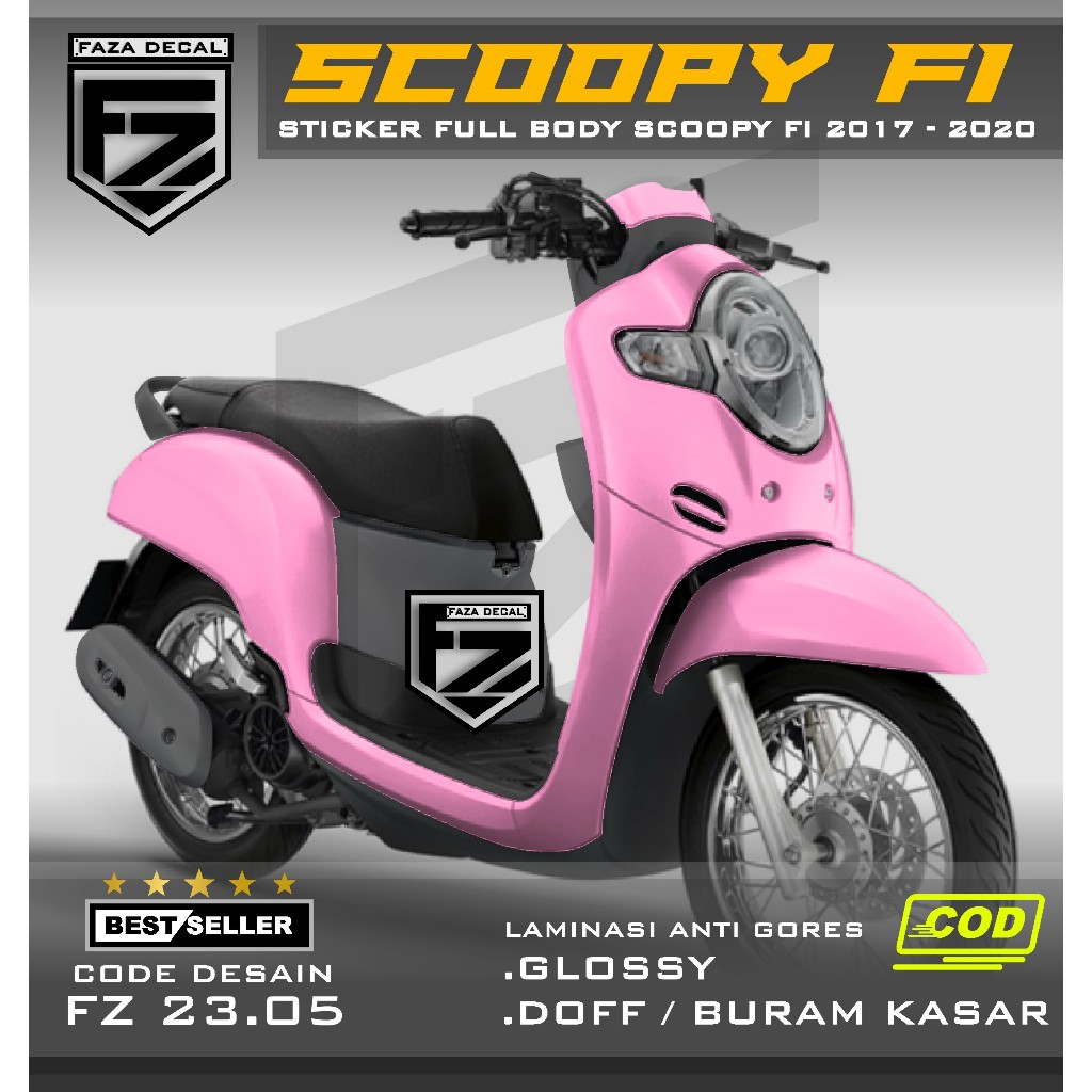 Decal Sticker SCOOPY FI 2018 Full Body polos - dekal Scoopy 20017 2018 2019 FULL BODY Aksisoris vari