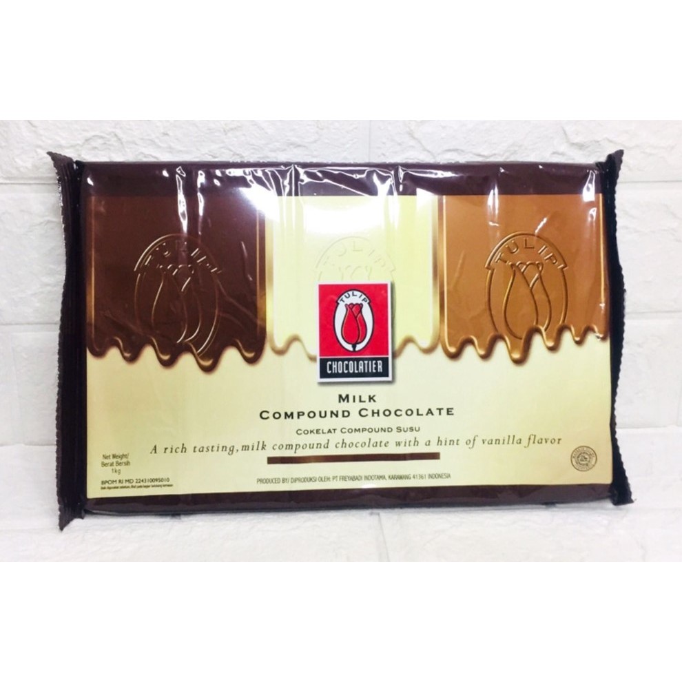 

Coklat Tulip Milk Compound/1Kg - Coklat