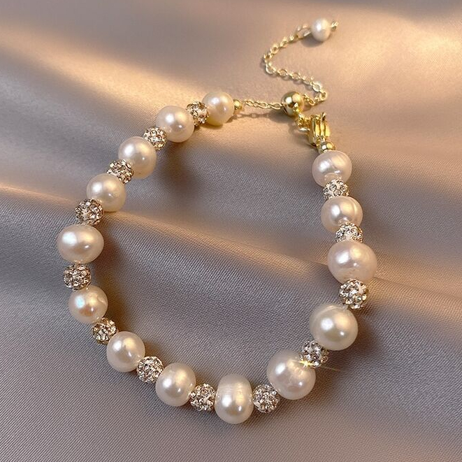 Gelang Moissanite ORI Gelang Berlian Perak Asli Gelang Permata Reka Bentuk Sense Gelang Manik Wanita