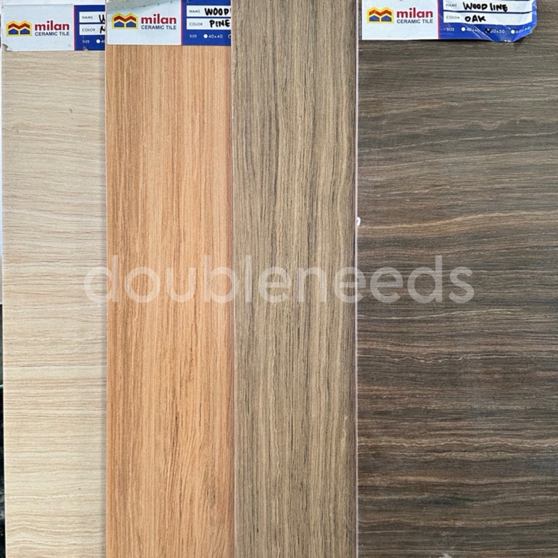KERAMIK LANTAI WOODLINE 50x50 / KERAMIK LANTAI MOTIF KAYU / KERAMIK LANTAI MILAN 50x50