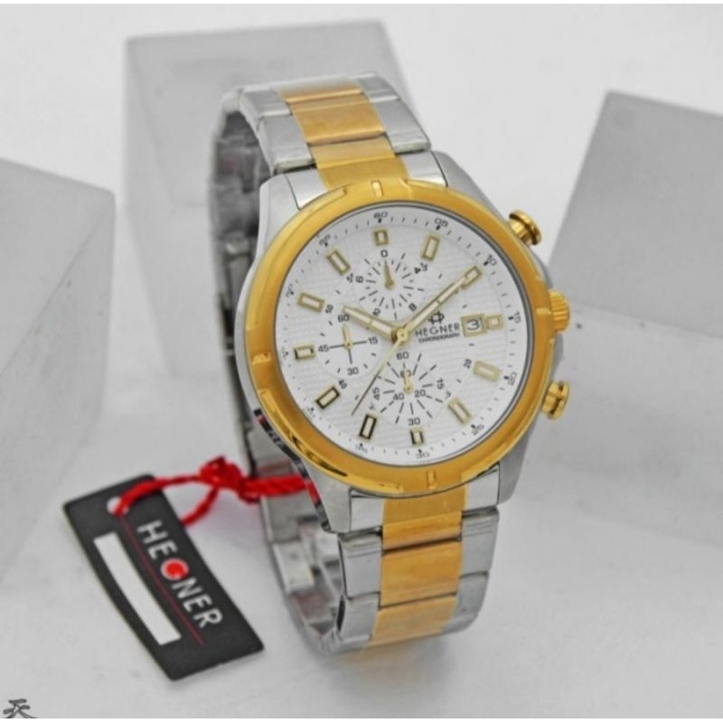 Jam Tangan Pria Hegner 425 Chrono Free Box