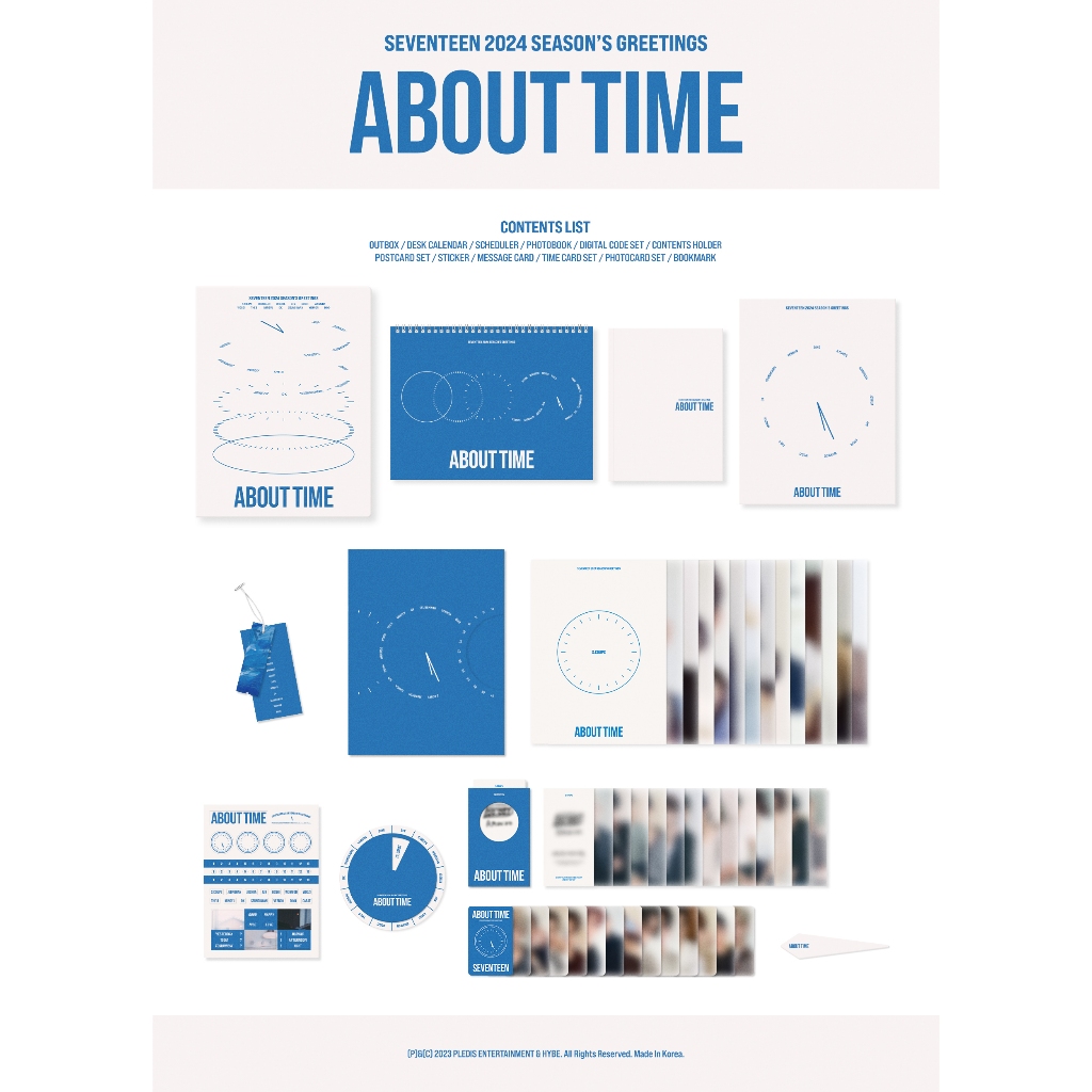 [READY STOCK] SHARING SEASON GREETING 2024 SEVENTEEN ABOUT TIME