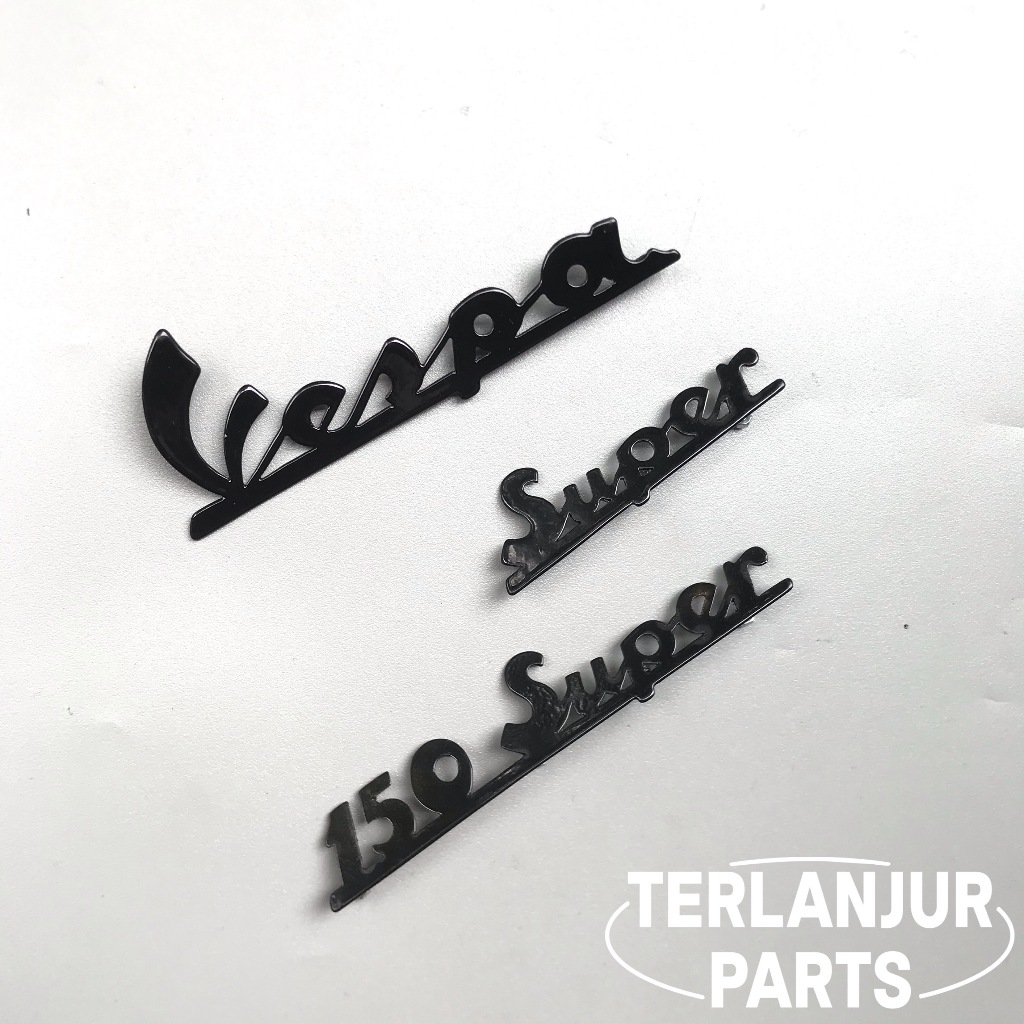 Emblem Vespa Super 66 super latin set hitam import