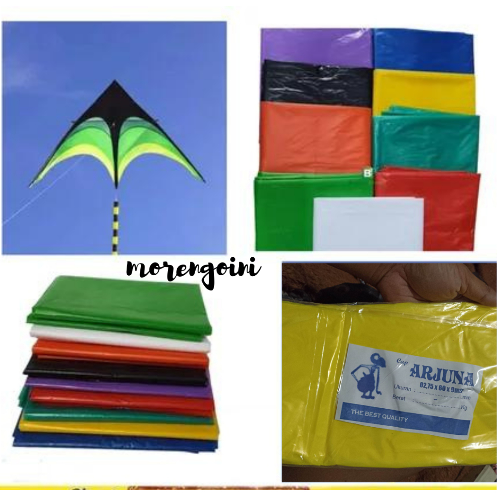 《 CAP ARJUNA 》 PLASTIK LAYANGAN PLASTIK LAYANG LAYANG PLASTIK WARNA | TERLARIS