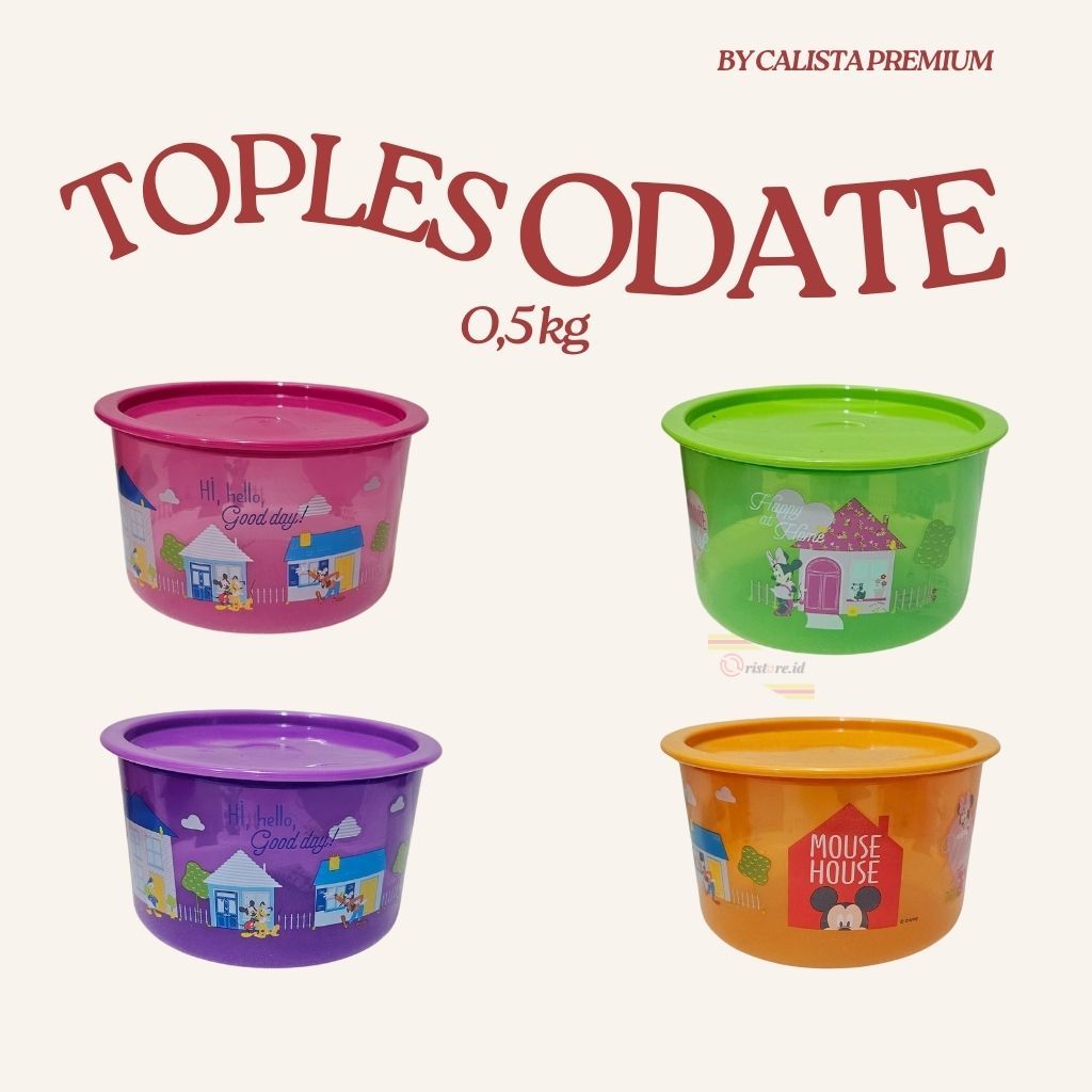 TOPLES CALISTA ODATE 0,5 KG / TOPLES PLASTIK / TOPLES MAKANAN / TOPLES CALISTA / TOPLES ODATE / WADA