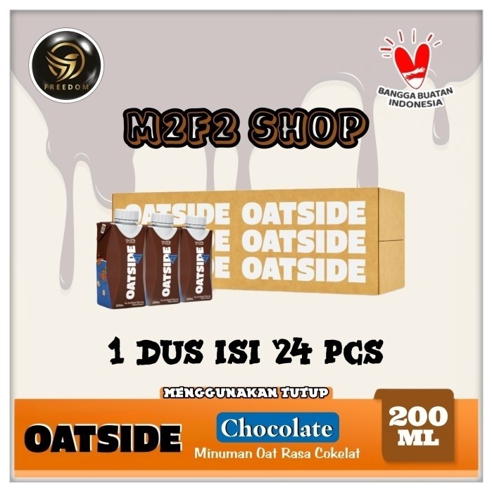

OATSIDE Mini Chocolate Oat Milk | Susu Gandum Cokelat Kotak UHT | Caps - 200 ml (Kemasan Karton)