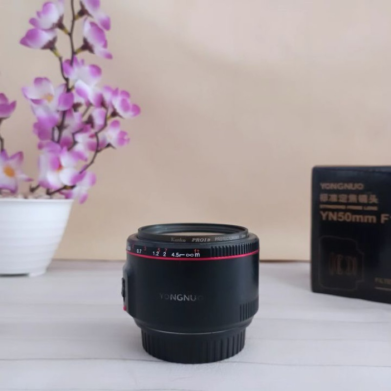 Lensa Fix Canon Youngno Mark 2 50mm F1.8 Pecinta Bookeh setara Fix STM