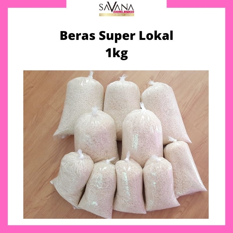 

Beras Super Lokal Ecer Kemasan 1kg 1 kilo Kuningan Jawa Barat