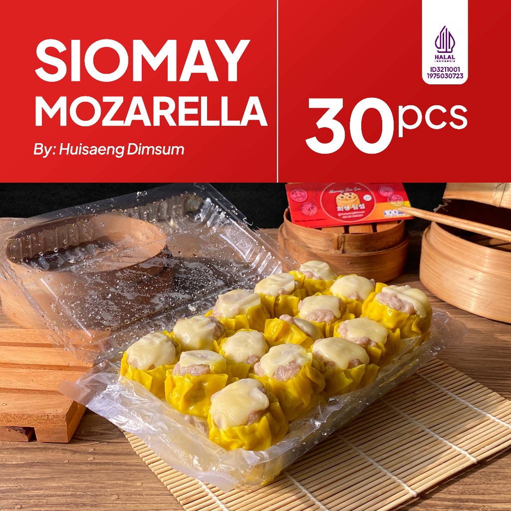 

Dimsum Premium Siomay Ayam Mozarella isi 30 pcs dengan Saus di Kota Bandung Indonesia Halal (Frozen/Fresh) (BISA KIRIM LUAR KOTA)