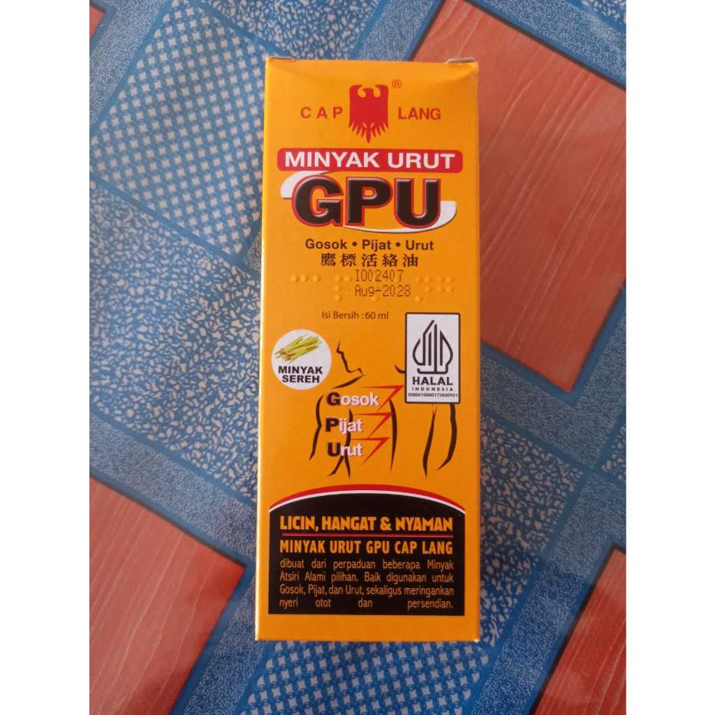 Minyak Urut GPU Cap Lang 60 ML