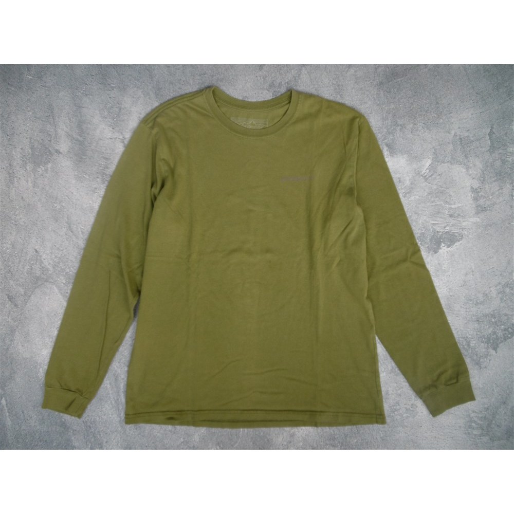 Kaos Panjang PATAGONIA Back Print Long Sleeve Tee