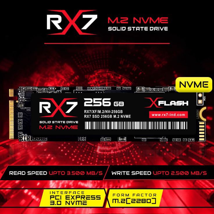 Model Baru SSD M2 NVME / M2.NVME / M2NVME 256GB RX7 ➷➷✻✫