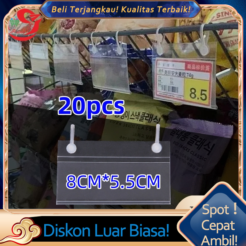

20pcs Price tag Gantung Label Harga Mika Price Tag Holder