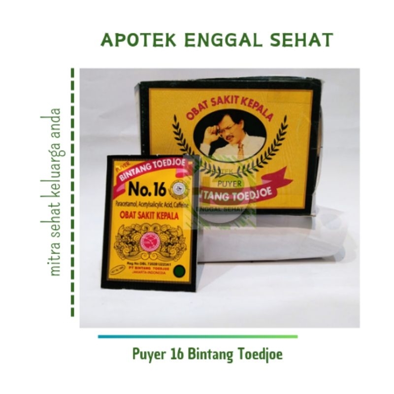puyer bintang Toedjoe ( puyer 16 ) obat sakit kepala