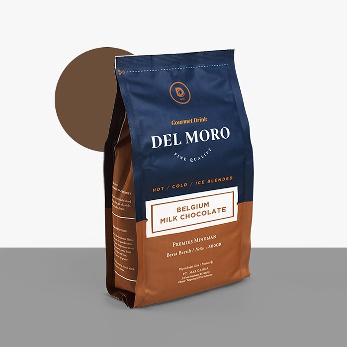 

Laris DELMORO Belgium Milk Chocolate 800gr-Hot Ice Blend Cocoa Drink 3in1-Bubuk Serbuk Minuman Rasa Coklat Terbaru