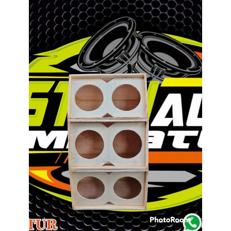 Box Speaker Array 3 inch dobel