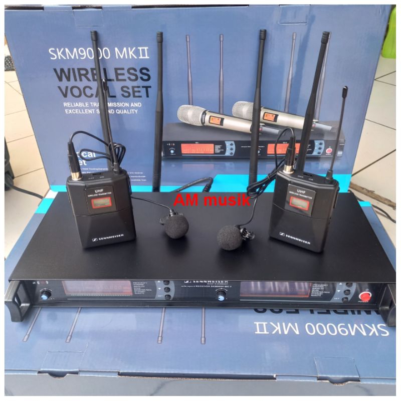 MIC WIRELESS SENHEISER SKM9000 MK2 MIC CLIPON 2 CHANNEL SKM 9000 MK2