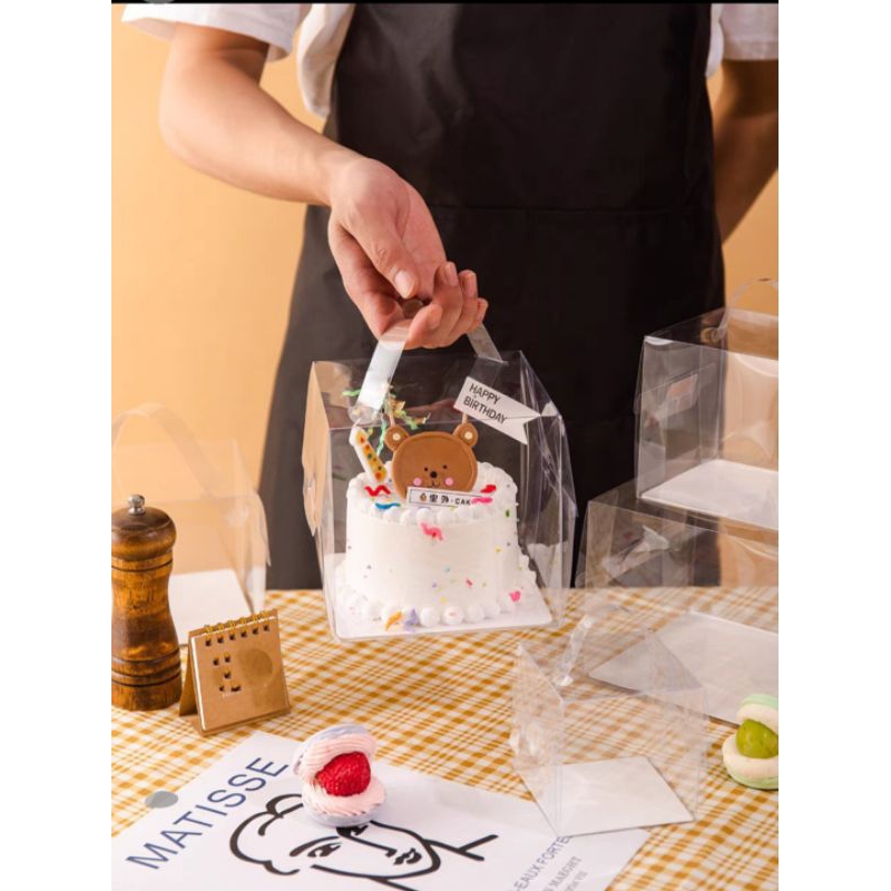 

(5pcs)Kotak kue mika Box transparan cake box