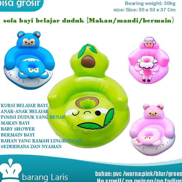 ➪➽✳✧ sofa bayi belajar duduk laris sofa bayi / kursi bayi pompa untuk belajar duduk, makan, main dan