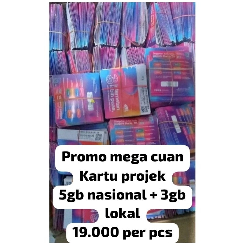 KARTU TRI KUOTA 5GB+ 1.5GB LOKAL