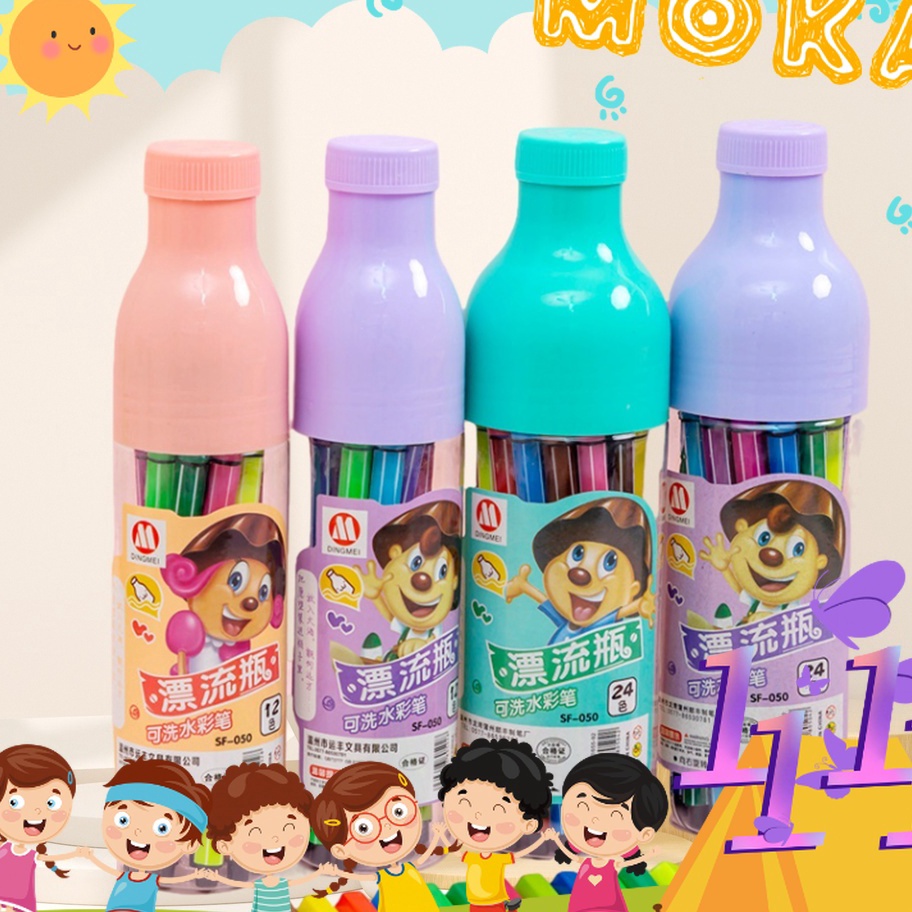 

Ready MOKA 12PCS / 24PCS SPIDOL LUKIS ANAK-ANAK / SPIDOL MEWARNAI / SPIDOL WARNA WARNI MKP81