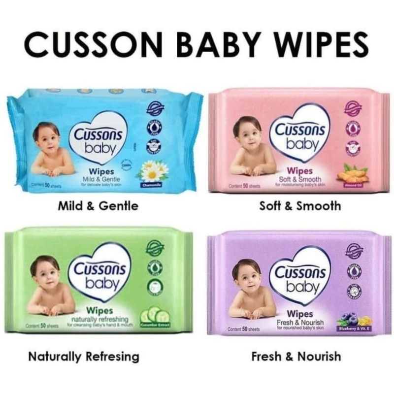 Cusson Baby Wipes 50's + 50's ( Tiseu Basah )