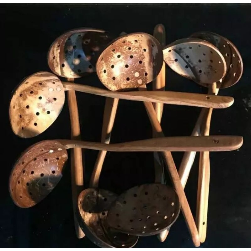 irus lubang kayu batok, irus sayur, centong sayur, tempurung kelapa, batok murah