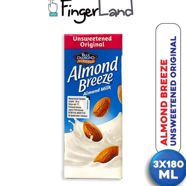 

[KODE GEJN0] ALMOND BREEZE Almond Milk Unsweetened 180 ml Susu Unsweetened 3 PCS