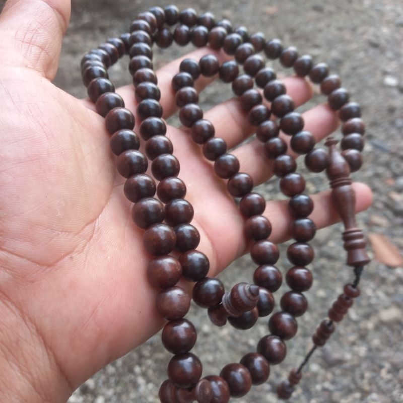 tasbih kayu setigi asli 10mm tasbih kayu stigi bukan kayu gaharu kayu nagasari kayu bidara kayu kelo
