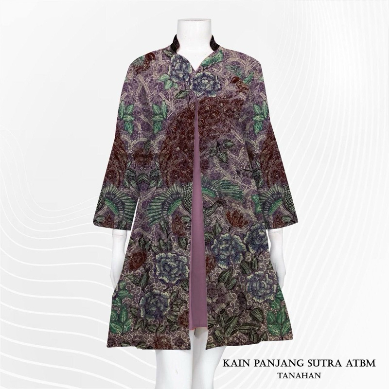 Kain batik tulis sutra atbm tanahan lajuran wanita 100% original asli tulis SL124