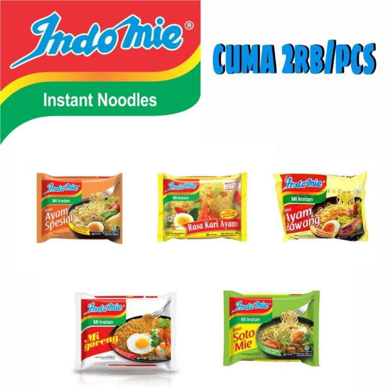 

(MAKSIMAL ORDER 10 PCS/ORDER)"COD" INDOMIE 5 VARIAN RASA