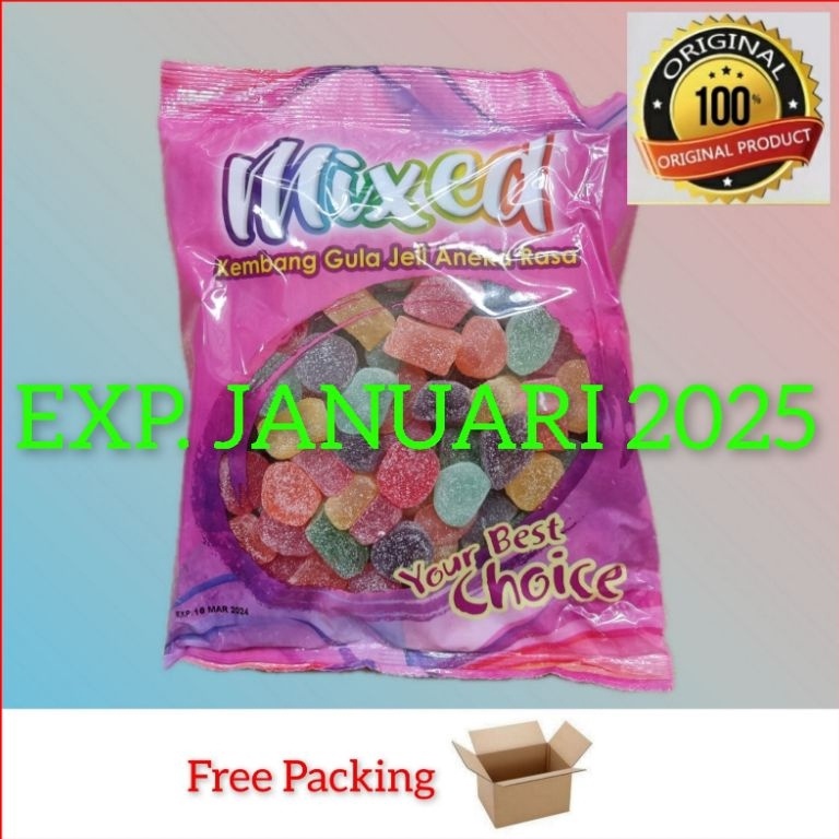 

[❂R39➢] Jelly Waisun 1kg/ jelly Malaysia/ waisun jelly/ kembang gula jelly/ mixed pastilles / mixed kembang gula jelly/ jelly malaysia For sale