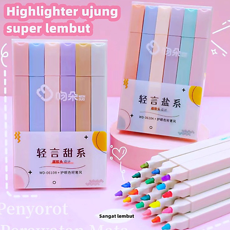 

Pasti Murah COD Highlighter MULTICOLOR Highlighter Pastel Pen Diary Marker Alat Tulis Pengganti Stabilo