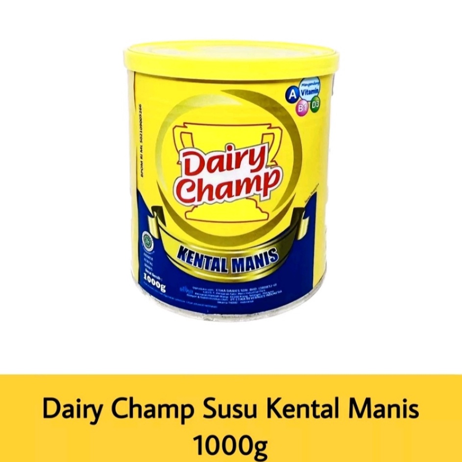 

✴Bestseller✸➜ Susu Kental Manis Dairy Champ 1000gr (1kg) S63