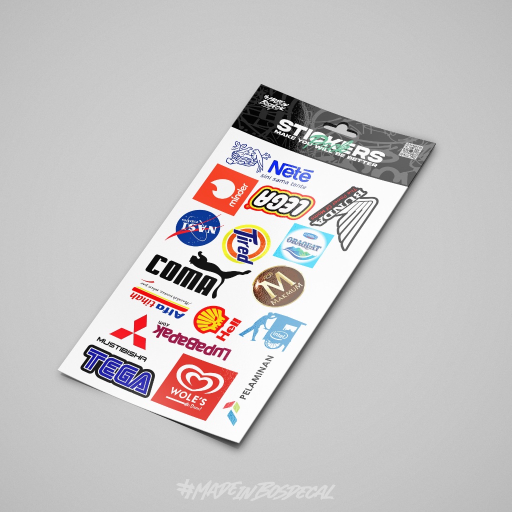 

Sticker pack plesetan brand waterprof