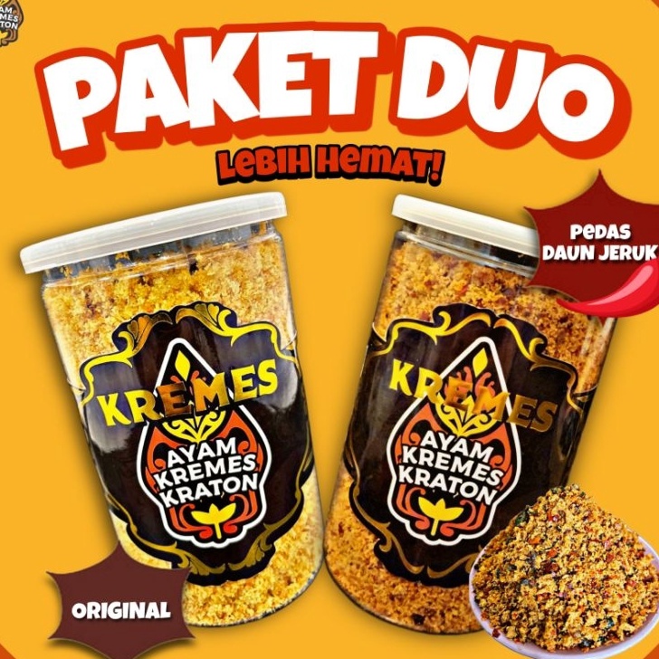

[KODE 8PZEK] 《PAKET DUO》KREMES PEDAS DAUN JERUK + KREMES ORIGINAL