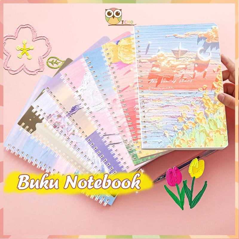 

Notebook Spiral A5 3D/ Buku agenda /Buku diary jurnal planner /buku catatan sekolah