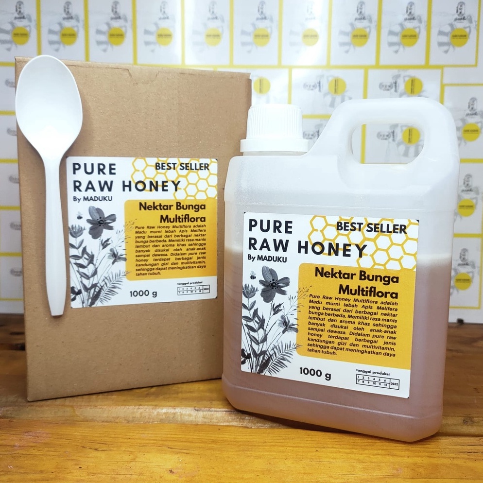 

[✣R13\] ( 1Kg ) Madu Asli Murni 100% Nectar Bunga - Raw Honey [274]