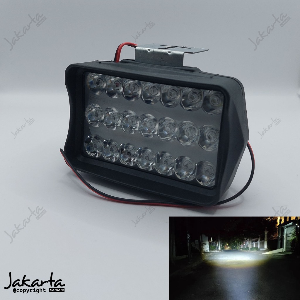 promo LAMPU TEMBAK JUMBO OFF ROAD.LAMPU LED 21 MATA 30 WAT SOROT MOTOR DAN MOBIL