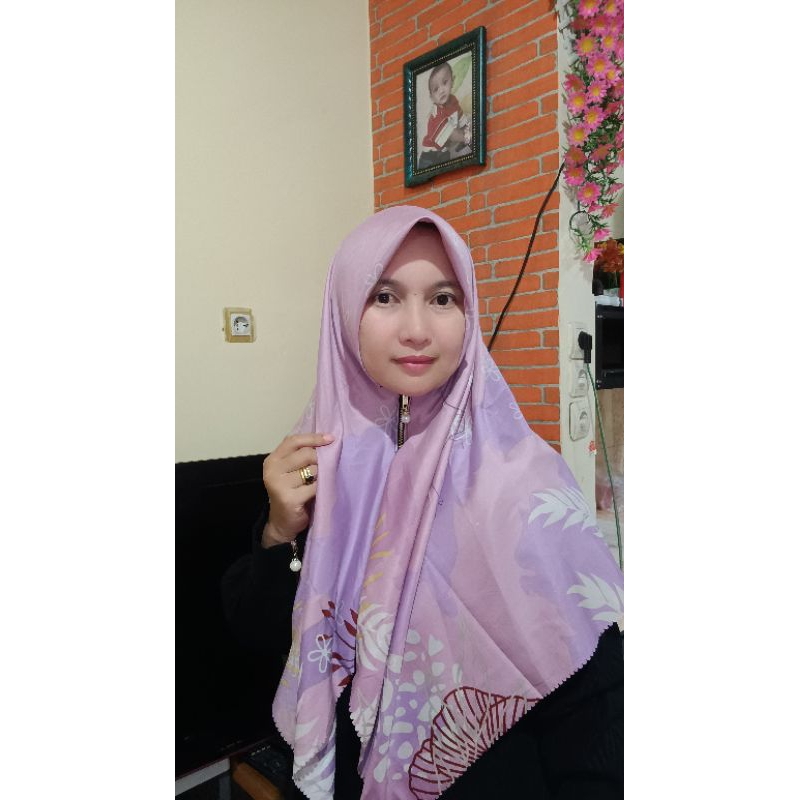 segiempat instant Zipper /kerudung segiempat instant /segiempat hijab zipper