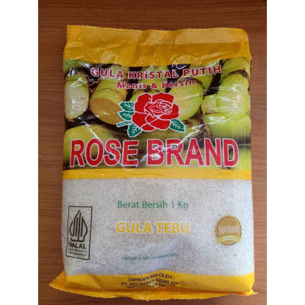 

Rose Brand Gula Kristal Putih gula pasir 1kg