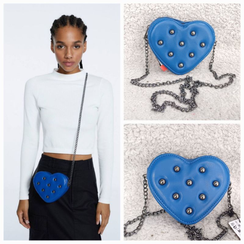 STRADIVARIUS TAS MINI BIRU BARU ASLI ORIGINAL