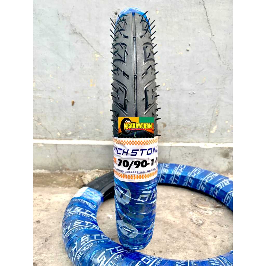 BAN MOTOR MATIC 70/90-14 BAN MOTOR RICH STONE TUBE TYPE/BUKAN TUBLESS RING 14 ban motor 70/90-14 rin