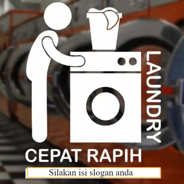 CUTING STIKER STlCKER LAUNDRY DEKORASI TOKO HOME LAUNDRY