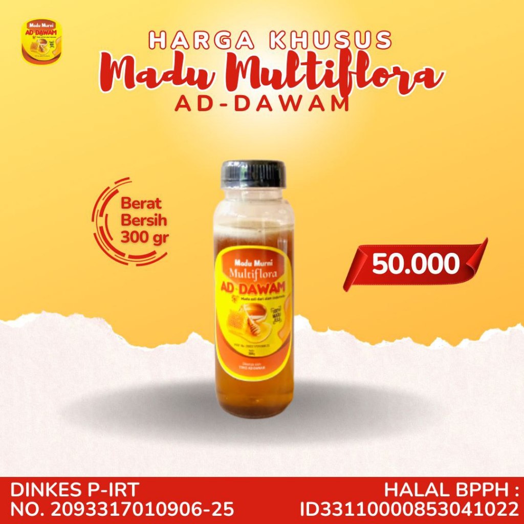 

Madu Multiflora Ad-Dawam 300 gr