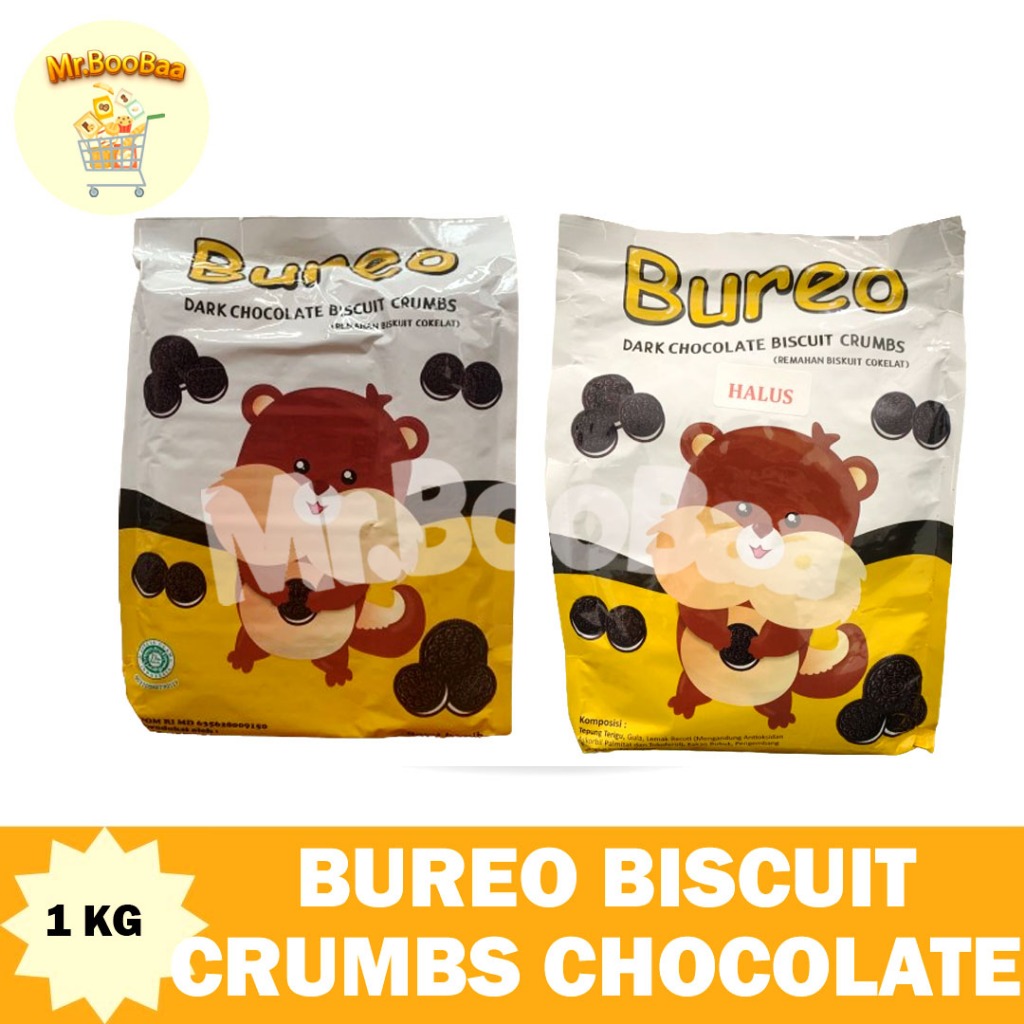 

Bureo Bubuk Biskuit Coklat Kasar & Halus | 1 Kg | Bureo Biscuit Chocolate 1 Kg Kasar & Halus