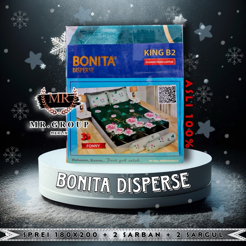 BONITA SPREI KING 180x200 B2 / SPREI BONITA MOTIF TERBARU / SPREI BONITA ASLI / SPREI BONITA ASLI