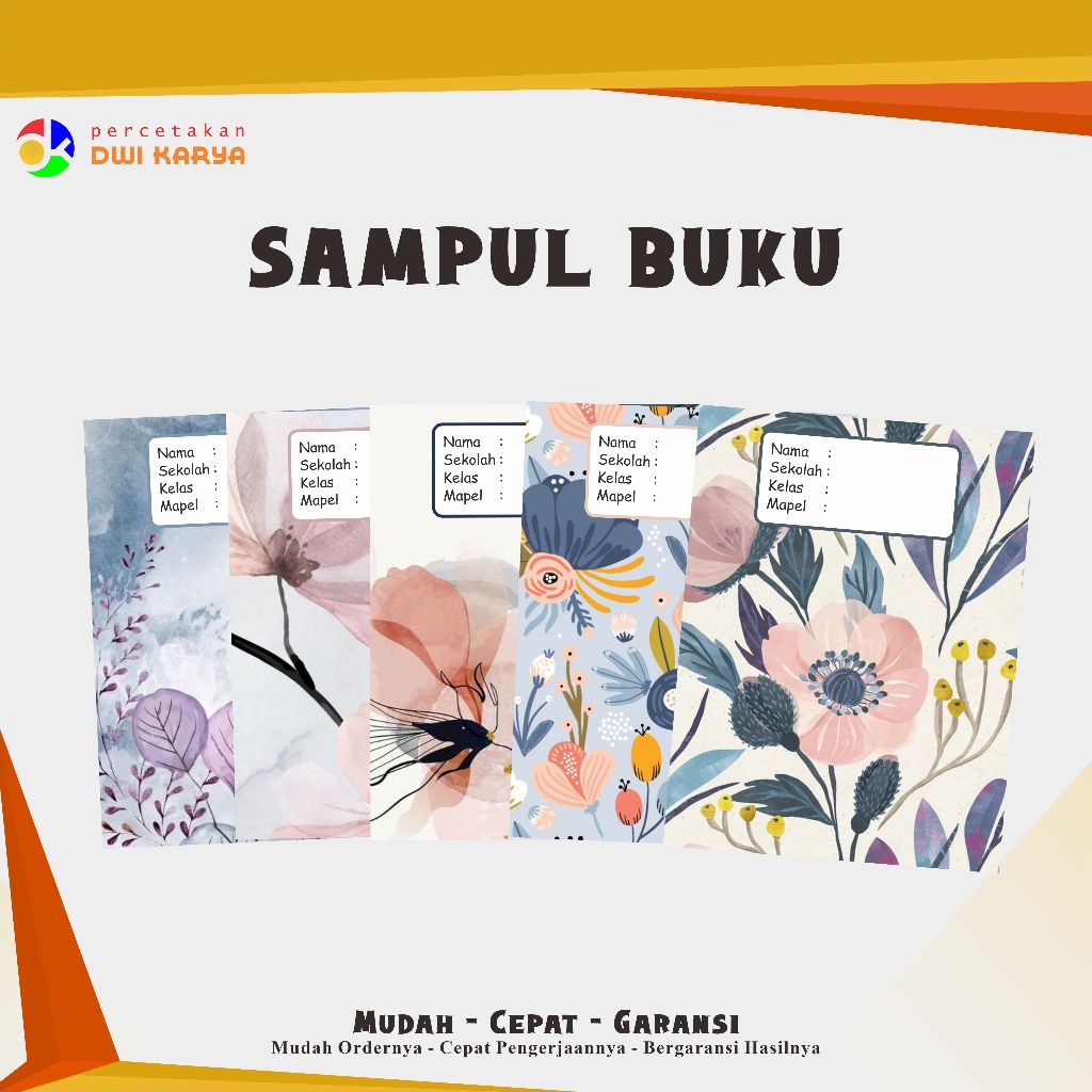

Sampul Buku Flower (2) Uk 21x16 Cm Bisa Request Ukuran